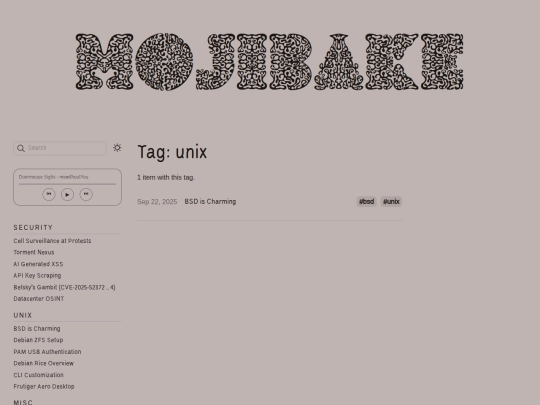 tags/unix screenshot