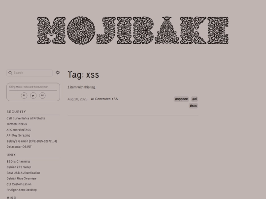 tags/xss screenshot