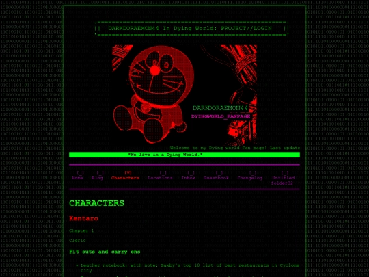 characters screenshot