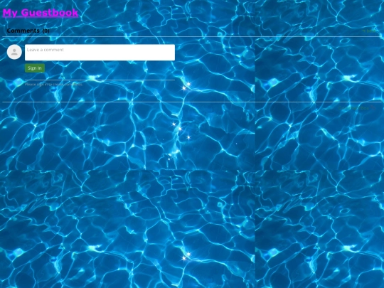 guestbook screenshot