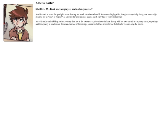 profiles/amelia screenshot