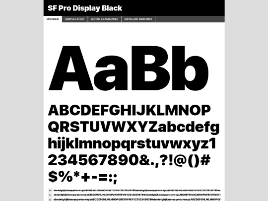 fonts/SF-Pro-Display-Black/sf-pro-display-black-demo screenshot
