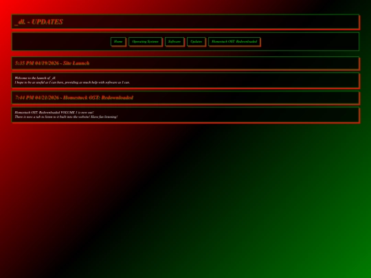 updates screenshot