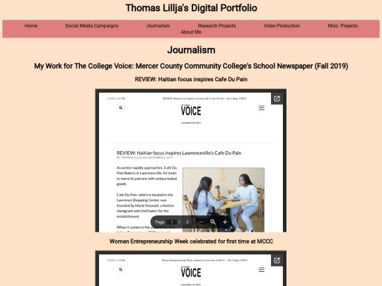 Journalism screenshot