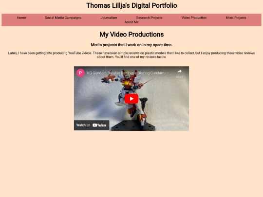 Videoproduction screenshot