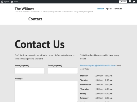 willowsformtest screenshot