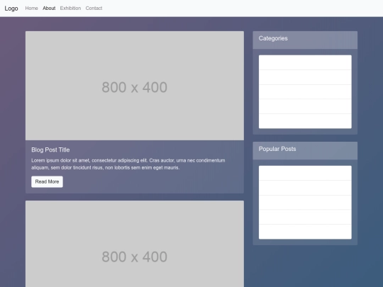 project/blog screenshot