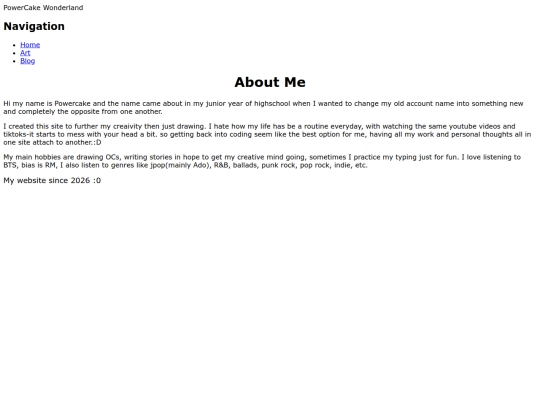 about me screenshot