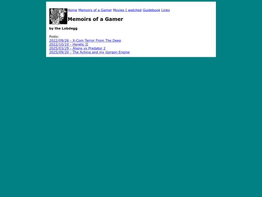 memoirs screenshot