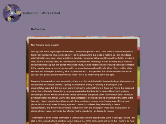 Reflection screenshot