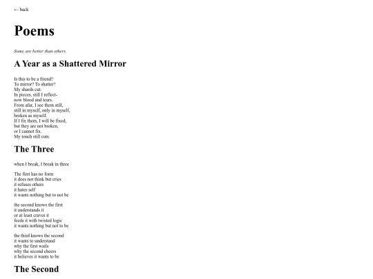 poems screenshot