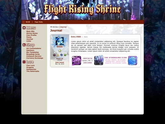 shrines/flightrising/journal screenshot