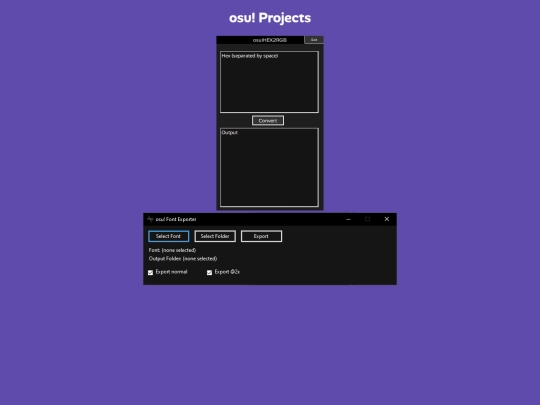 osuprojs screenshot