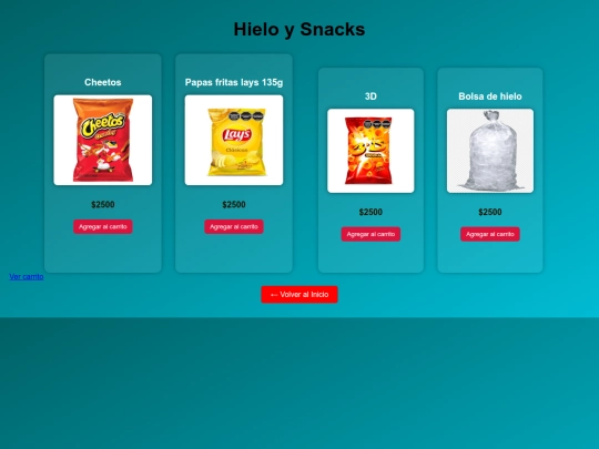 snacks screenshot