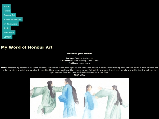 WordofHonor Art/posestudies screenshot