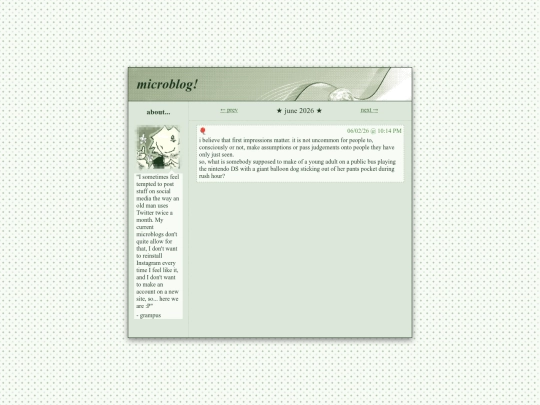 microblog screenshot