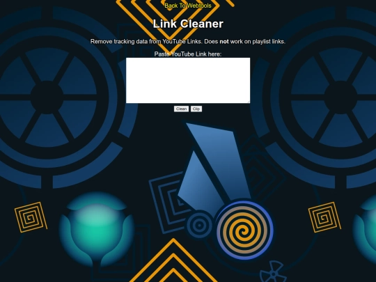 pages/webtools/txtfilters/linkcleaner screenshot