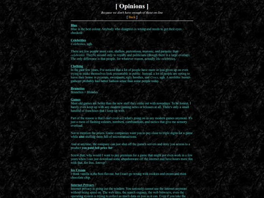 opinions/opinions screenshot