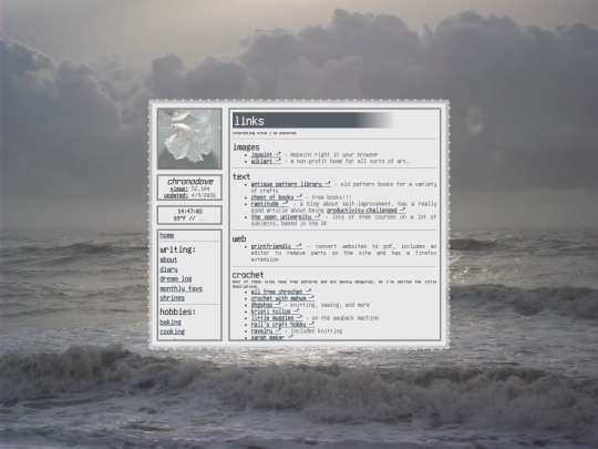 links screenshot