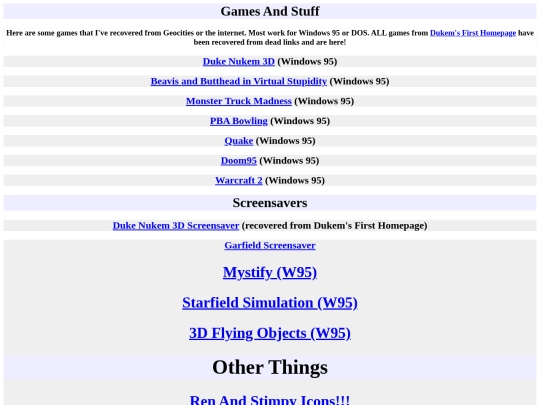 stuff/games screenshot
