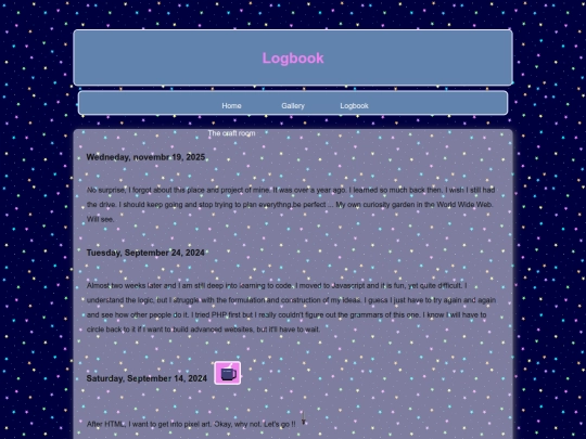 Blog screenshot