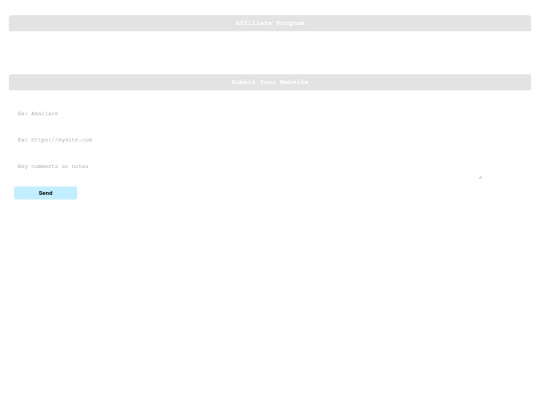 affiliates screenshot