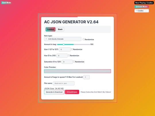 JSONmaker screenshot