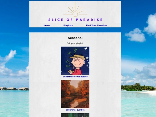 playlists/seasonal screenshot
