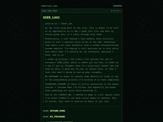 user_logs screenshot
