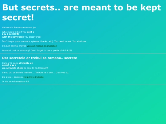 secrets screenshot