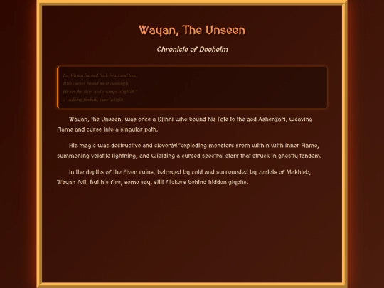 ancient legends/WayanTheUnseen screenshot