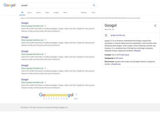 search screenshot
