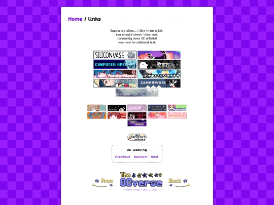 links screenshot
