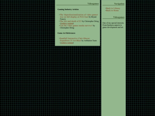 library/videogames screenshot