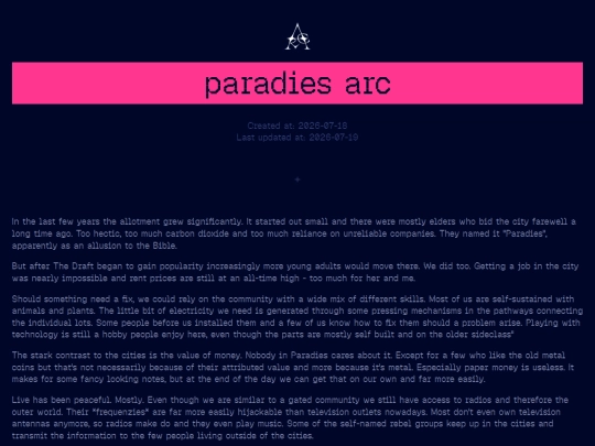 pages/paradiesarc screenshot