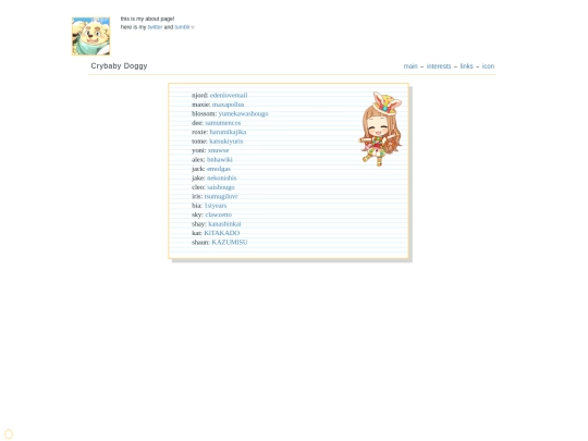names screenshot
