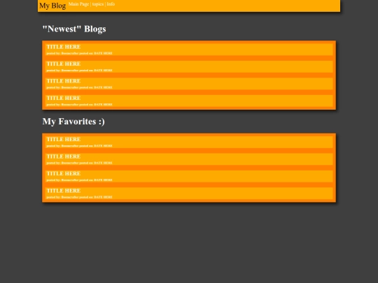 MyBlog screenshot