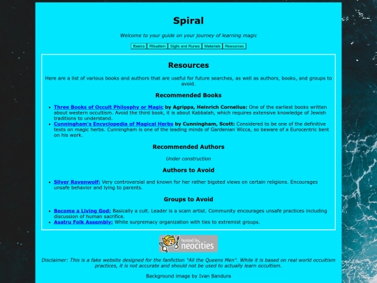 resources screenshot