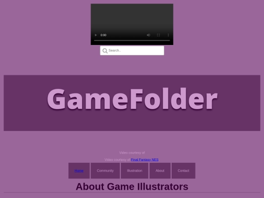 GameFolderAboutpage screenshot