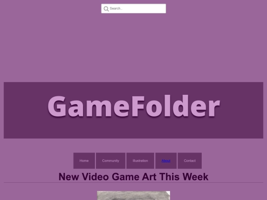 GameFolderHomepage screenshot
