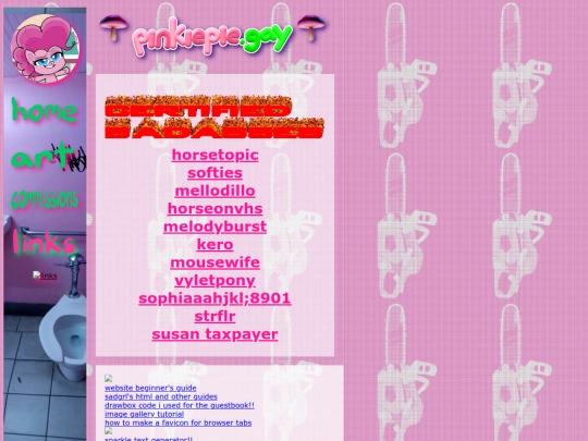 links screenshot