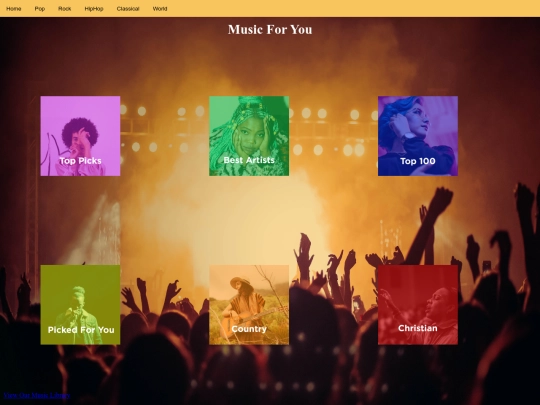 Homepage screenshot