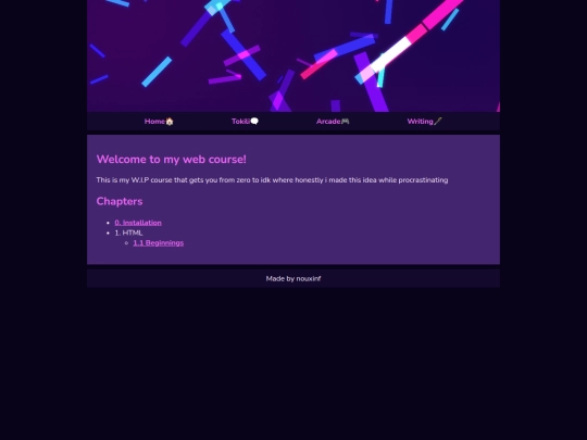 course screenshot
