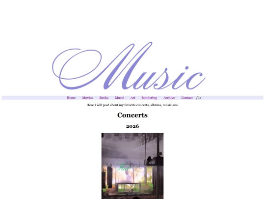 Music screenshot