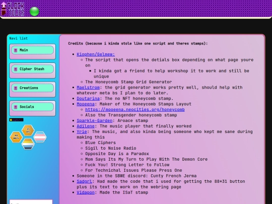Credits screenshot