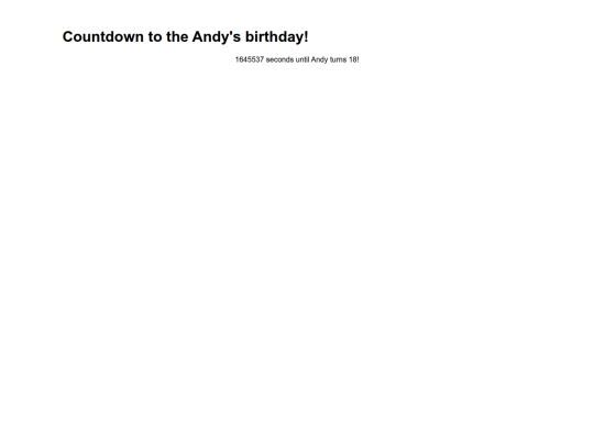 countdown screenshot