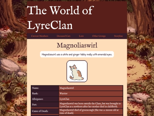lyrecats/magnolia screenshot
