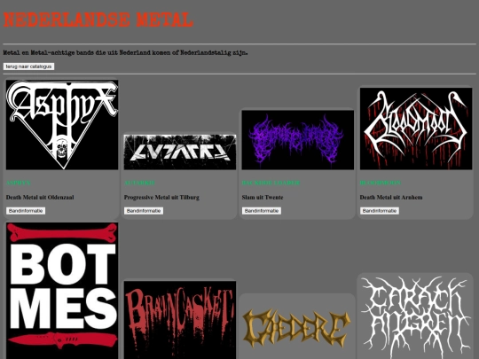 catalogue/nederland screenshot