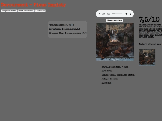 reviews/devourpious screenshot