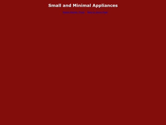 SmallMinimalAppliances screenshot